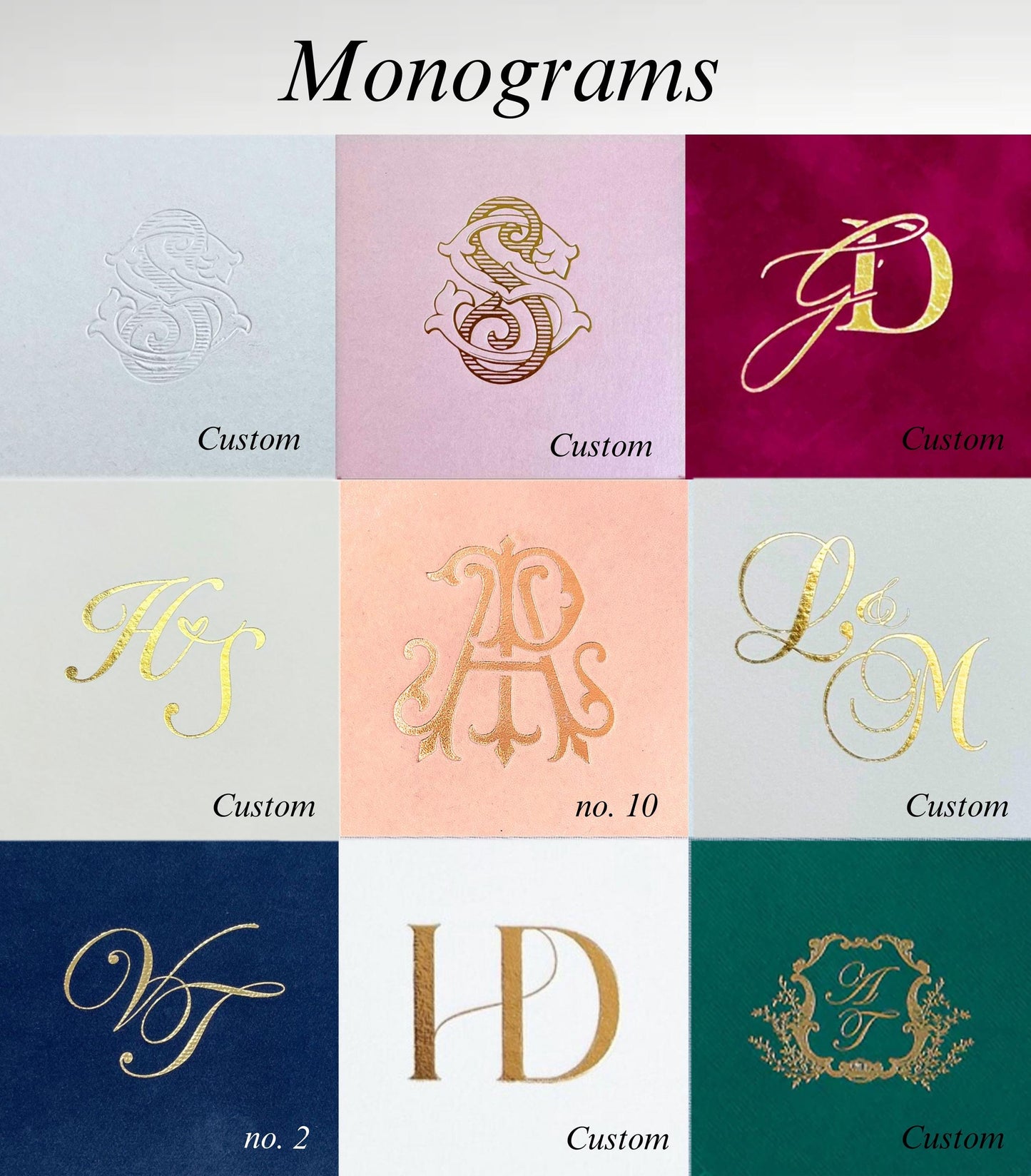 Dusty Blue Velvet Box for 5 x 7 Wedding Invitation, Gold Foil Monogram, Keepsake